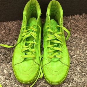 Neon green Vans/shoes